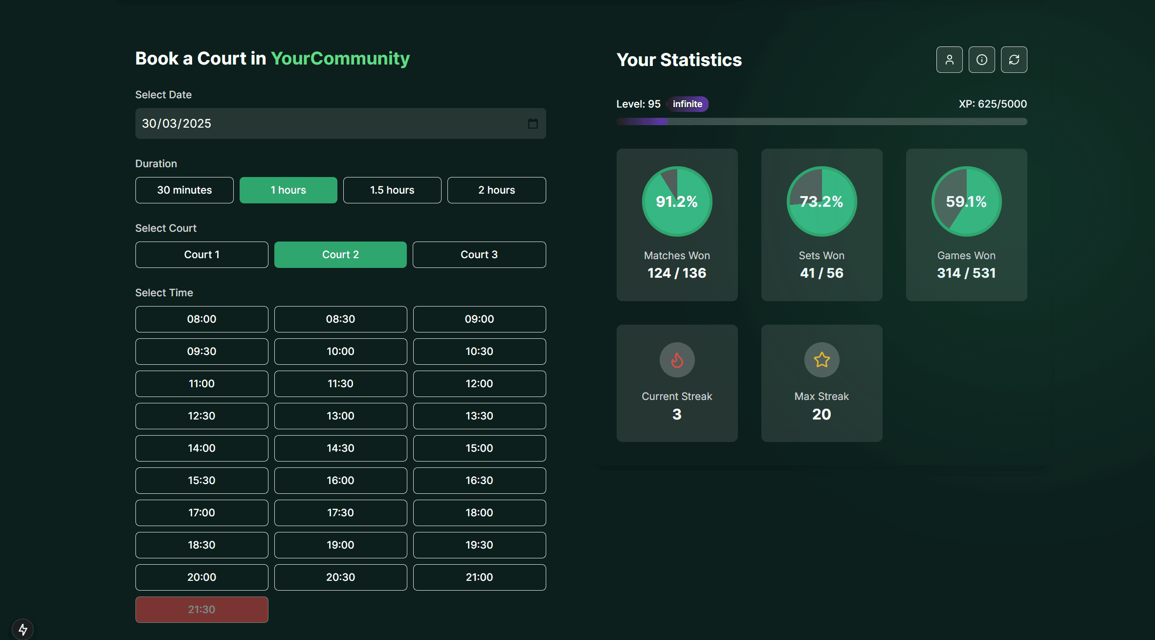 Qourtify desktop interface